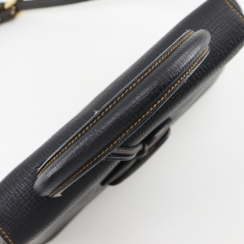 Loewe Barcelona Handbag, 2-Way Shoulder Bag, Embossed Leather, Black, 2-Way, ... - Picture 5 of 16